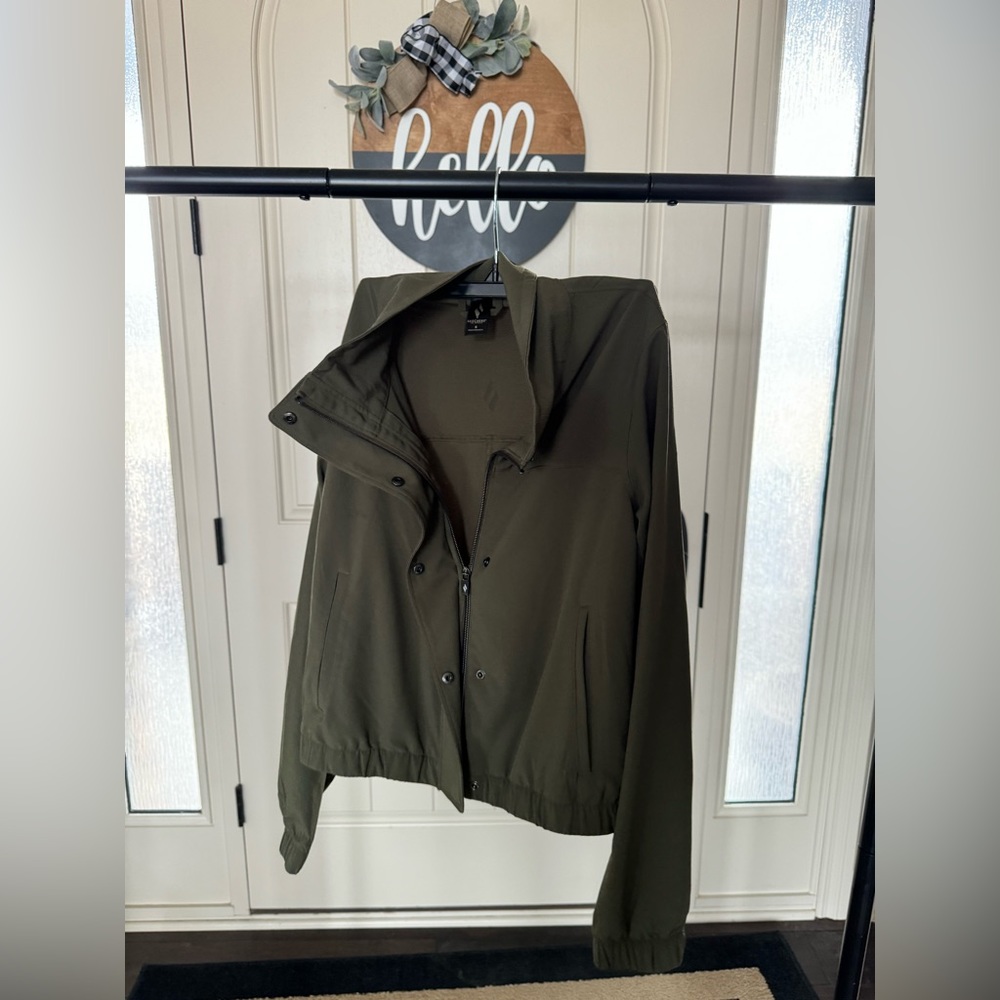 green jacket